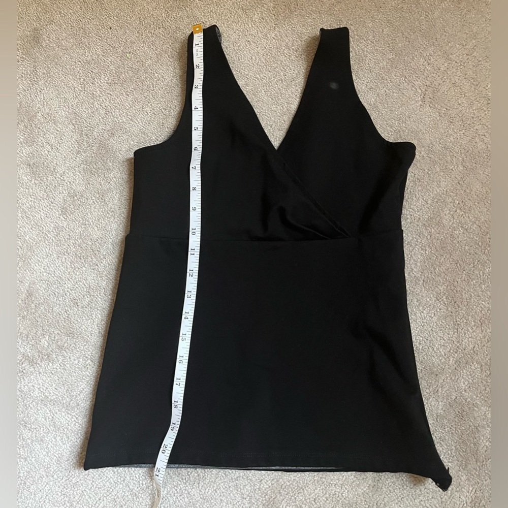 Peabody MoM Black Sleeveless V-Neck Top | Size M | Made in USA - Picture 9 of 10